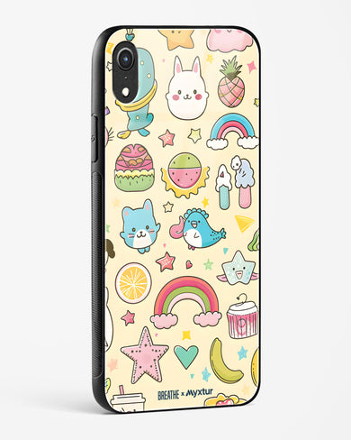 Happy Stickers [BREATHE] Glass Case Phone Cover (Apple)