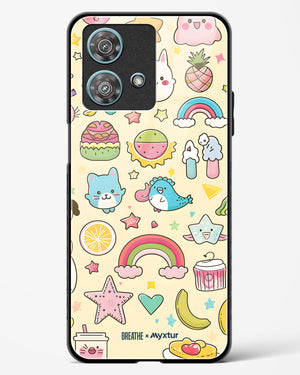 Happy Stickers [BREATHE] Glass Case Phone Cover (Motorola)
