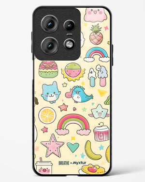 Happy Stickers [BREATHE] Glass Case Phone Cover (Motorola)