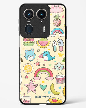Happy Stickers [BREATHE] Glass Case Phone Cover (Motorola)