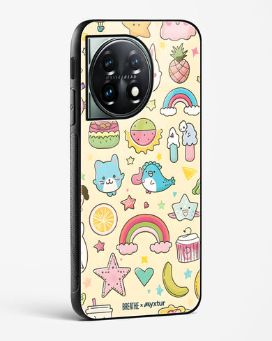 Happy Stickers [BREATHE] Glass Case Phone Cover (OnePlus)