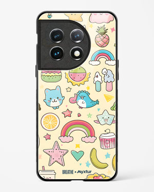 Happy Stickers [BREATHE] Glass Case Phone Cover (OnePlus)