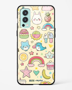 Happy Stickers [BREATHE] Glass Case Phone Cover-(OnePlus)