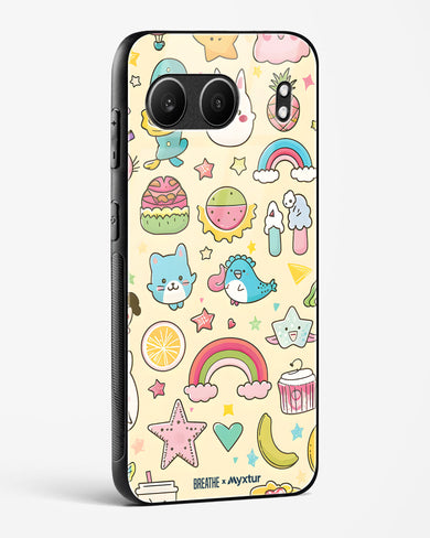 Happy Stickers [BREATHE] Glass Case Phone Cover (OnePlus)