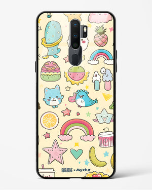 Happy Stickers [BREATHE] Glass Case Phone Cover-(Oppo)