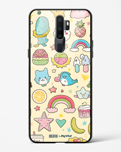 Happy Stickers [BREATHE] Glass Case Phone Cover (Oppo)