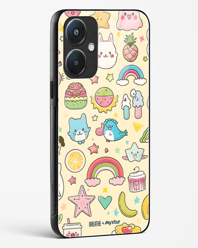 Happy Stickers [BREATHE] Glass Case Phone Cover (Oppo)