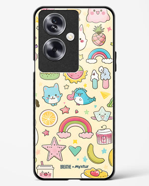 Happy Stickers [BREATHE] Glass Case Phone Cover (Oppo)