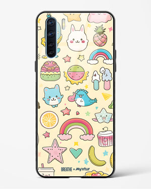 Happy Stickers [BREATHE] Glass Case Phone Cover (Oppo)