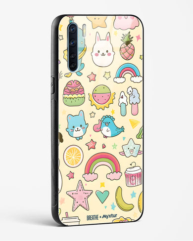 Happy Stickers [BREATHE] Glass Case Phone Cover (Oppo)