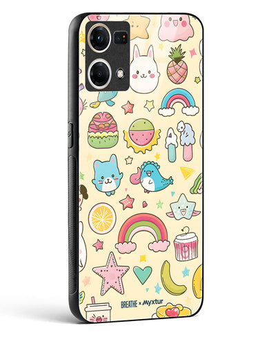 Happy Stickers [BREATHE] Glass Case Phone Cover (Oppo)