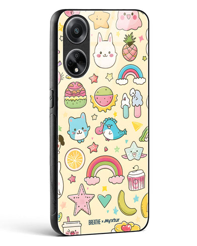 Happy Stickers [BREATHE] Glass Case Phone Cover (Oppo)