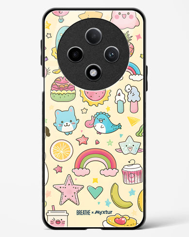 Happy Stickers [BREATHE] Glass Case Phone Cover (Oppo)