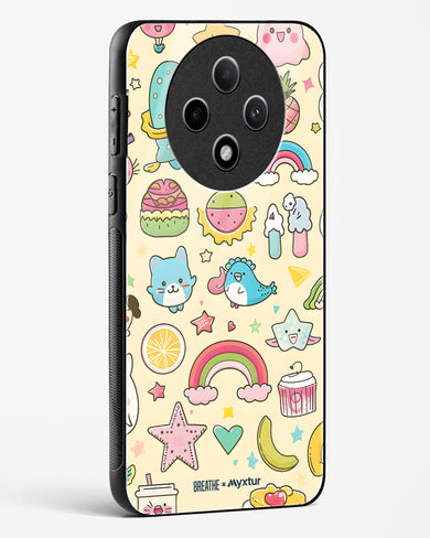 Happy Stickers [BREATHE] Glass Case Phone Cover (Oppo)