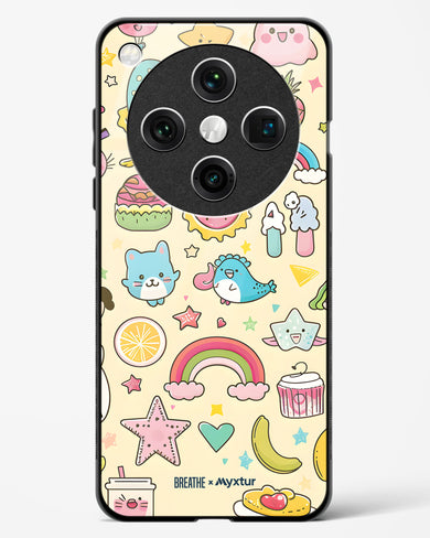 Happy Stickers [BREATHE] Glass Case Phone Cover (Oppo)