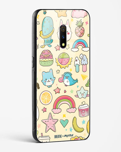 Happy Stickers [BREATHE] Glass Case Phone Cover (Oppo)