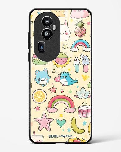 Happy Stickers [BREATHE] Glass Case Phone Cover (Oppo)