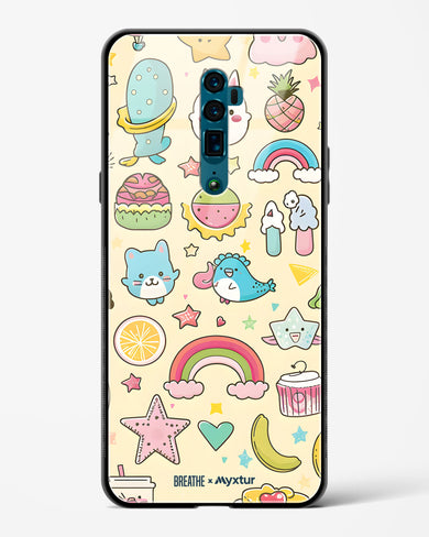 Happy Stickers [BREATHE] Glass Case Phone Cover (Oppo)