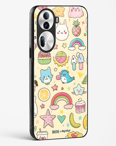 Happy Stickers [BREATHE] Glass Case Phone Cover (Oppo)