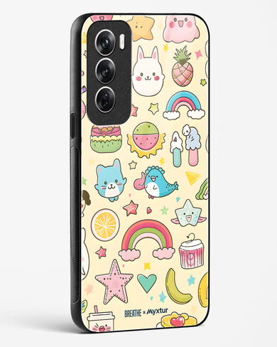 Happy Stickers [BREATHE] Glass Case Phone Cover (Oppo)