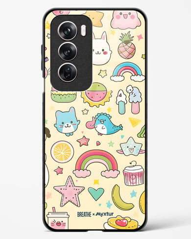 Happy Stickers [BREATHE] Glass Case Phone Cover (Oppo)