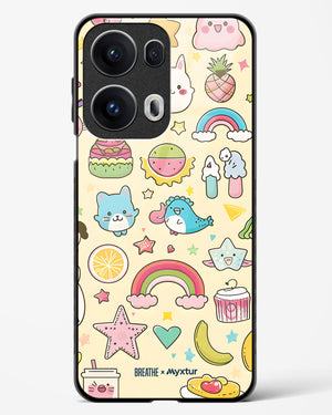 Happy Stickers [BREATHE] Glass Case Phone Cover (Oppo)