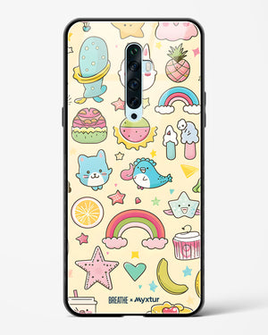 Happy Stickers [BREATHE] Glass Case Phone Cover (Oppo)