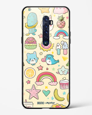 Happy Stickers [BREATHE] Glass Case Phone Cover (Oppo)