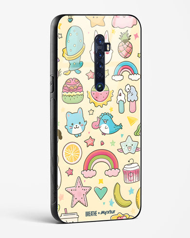 Happy Stickers [BREATHE] Glass Case Phone Cover (Oppo)
