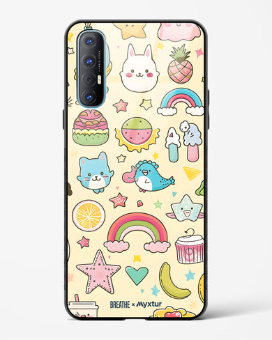 Happy Stickers [BREATHE] Glass Case Phone Cover (Oppo)