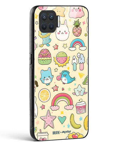 Happy Stickers [BREATHE] Glass Case Phone Cover (Oppo)