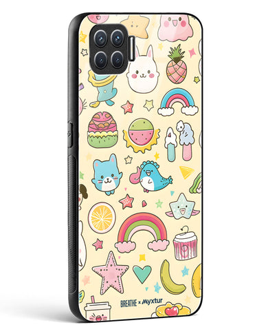 Happy Stickers [BREATHE] Glass Case Phone Cover (Oppo)