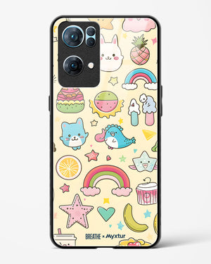 Happy Stickers [BREATHE] Glass Case Phone Cover-(Oppo)
