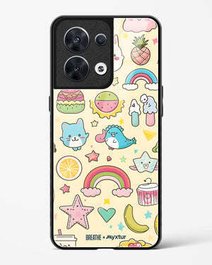 Happy Stickers [BREATHE] Glass Case Phone Cover (Oppo)