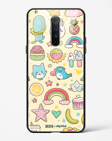 Happy Stickers [BREATHE] Glass Case Phone Cover (Oppo)