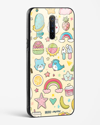 Happy Stickers [BREATHE] Glass Case Phone Cover (Oppo)