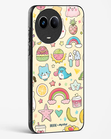 Happy Stickers [BREATHE] Glass Case Phone Cover (Realme)