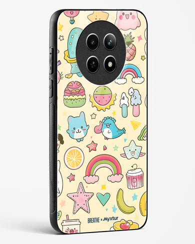 Happy Stickers [BREATHE] Glass Case Phone Cover (Realme)