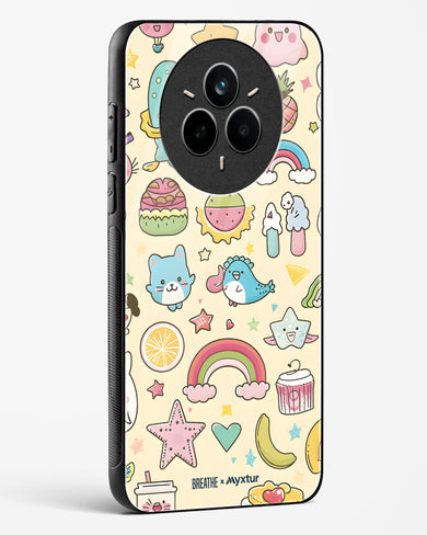Happy Stickers [BREATHE] Glass Case Phone Cover (Realme)