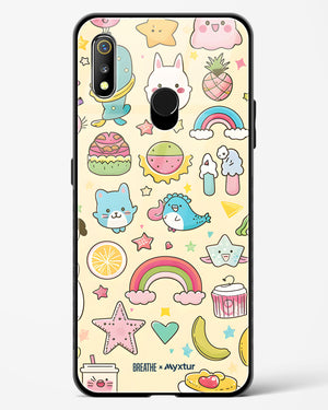 Happy Stickers [BREATHE] Glass Case Phone Cover (Realme)