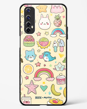 Happy Stickers [BREATHE] Glass Case Phone Cover-(Realme)