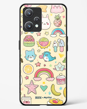 Happy Stickers [BREATHE] Glass Case Phone Cover-(Realme)