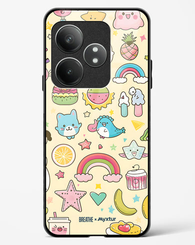 Happy Stickers [BREATHE] Glass Case Phone Cover (Realme)
