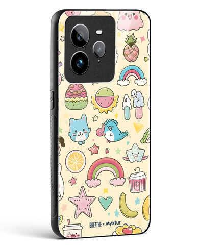 Happy Stickers [BREATHE] Glass Case Phone Cover (Realme)