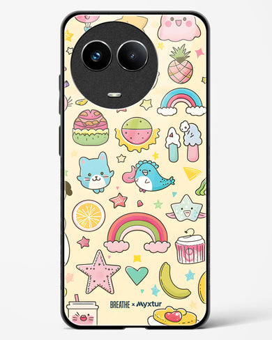 Happy Stickers [BREATHE] Glass Case Phone Cover (Realme)