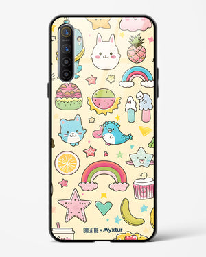 Happy Stickers [BREATHE] Glass Case Phone Cover-(Realme)