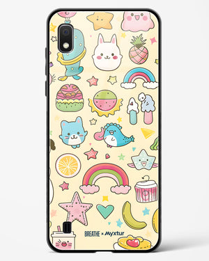 Happy Stickers [BREATHE] Glass Case Phone Cover (Samsung)