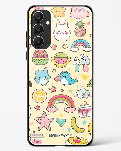 Happy Stickers [BREATHE] Glass Case Phone Cover (Samsung)