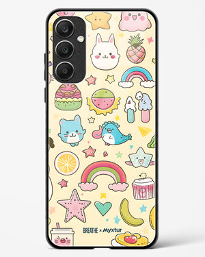 Happy Stickers [BREATHE] Glass Case Phone Cover (Samsung)
