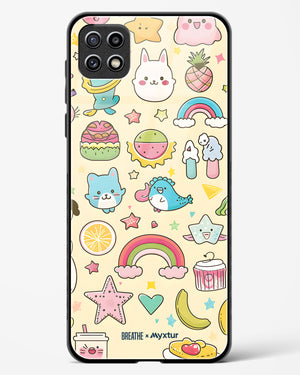 Happy Stickers [BREATHE] Glass Case Phone Cover-(Samsung)